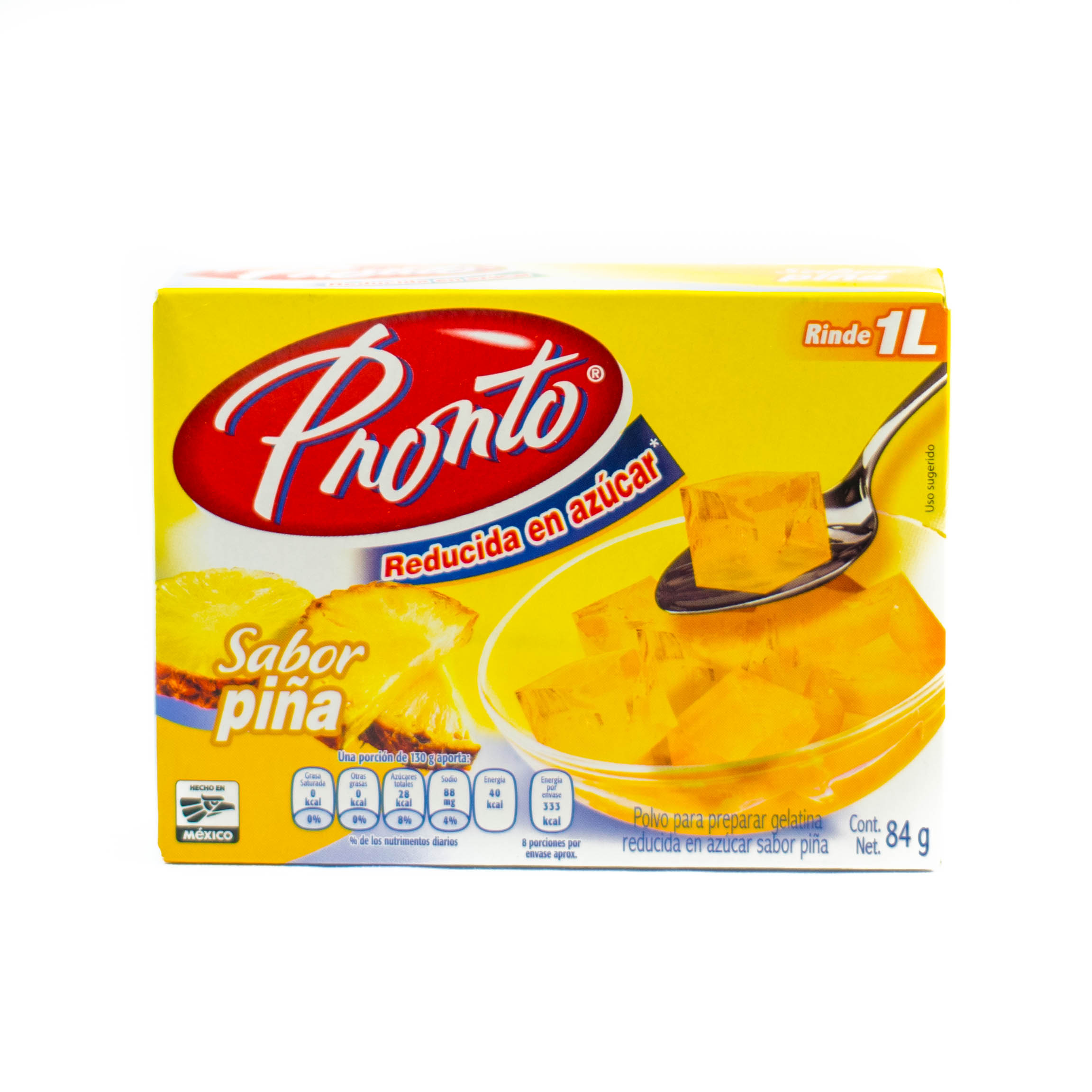 Gelatina Pronto Piña 84 gr. Gelatina Pronto Piña 84 gr.