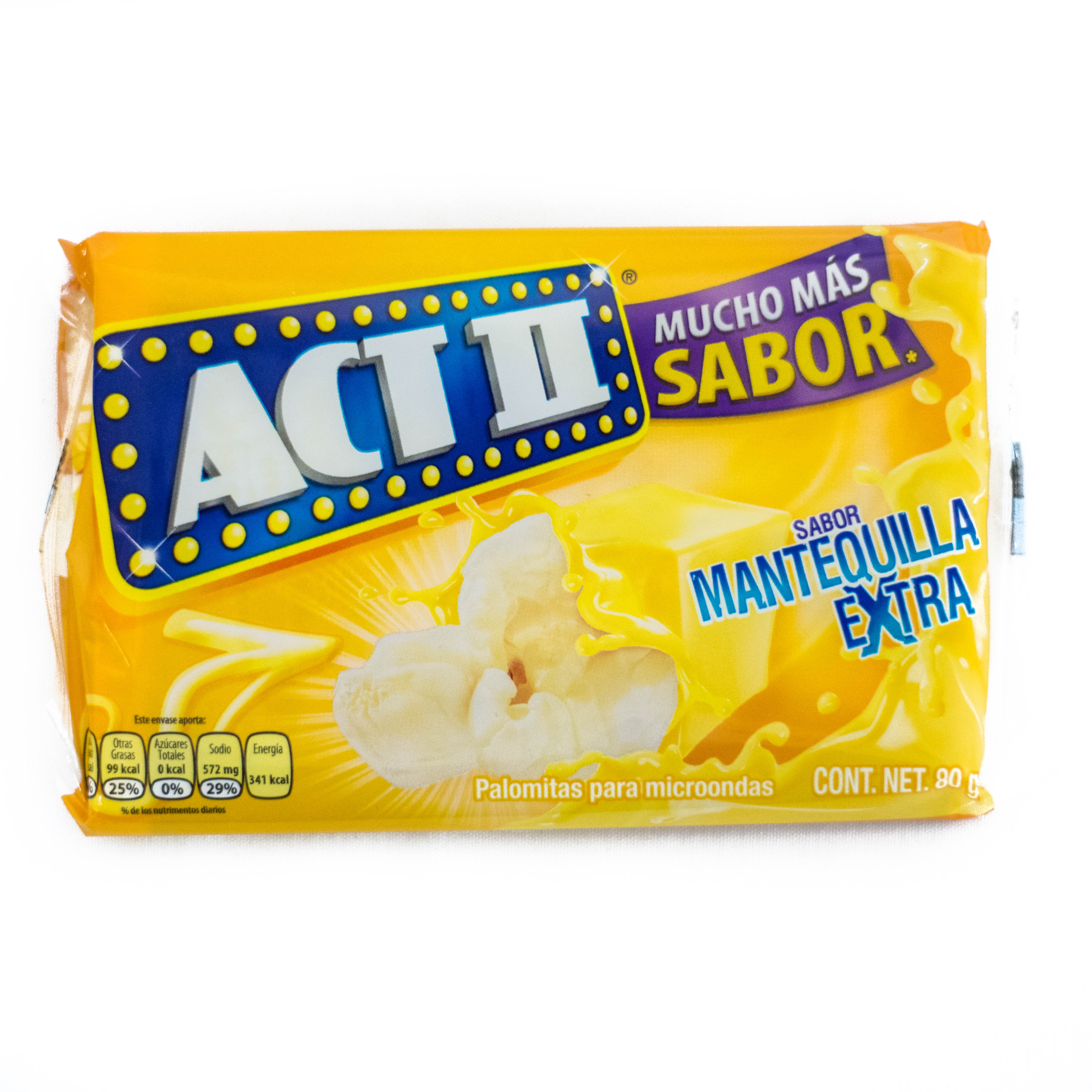 Palomitas Act ll Extra Mantequilla 80 gr. Palomitas Act ll Extra Mantequilla 80 gr.
