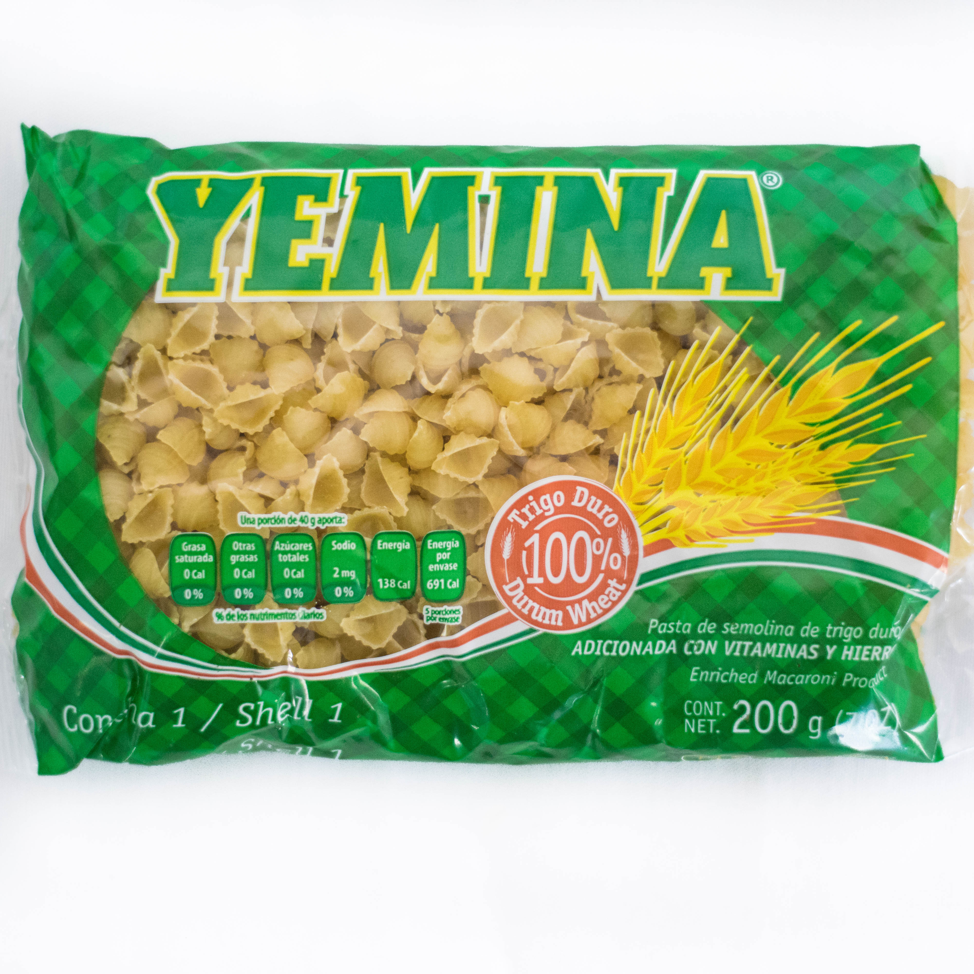 Pasta Yemina Concha 200 gr. Pasta Yemina Concha 200 gr.