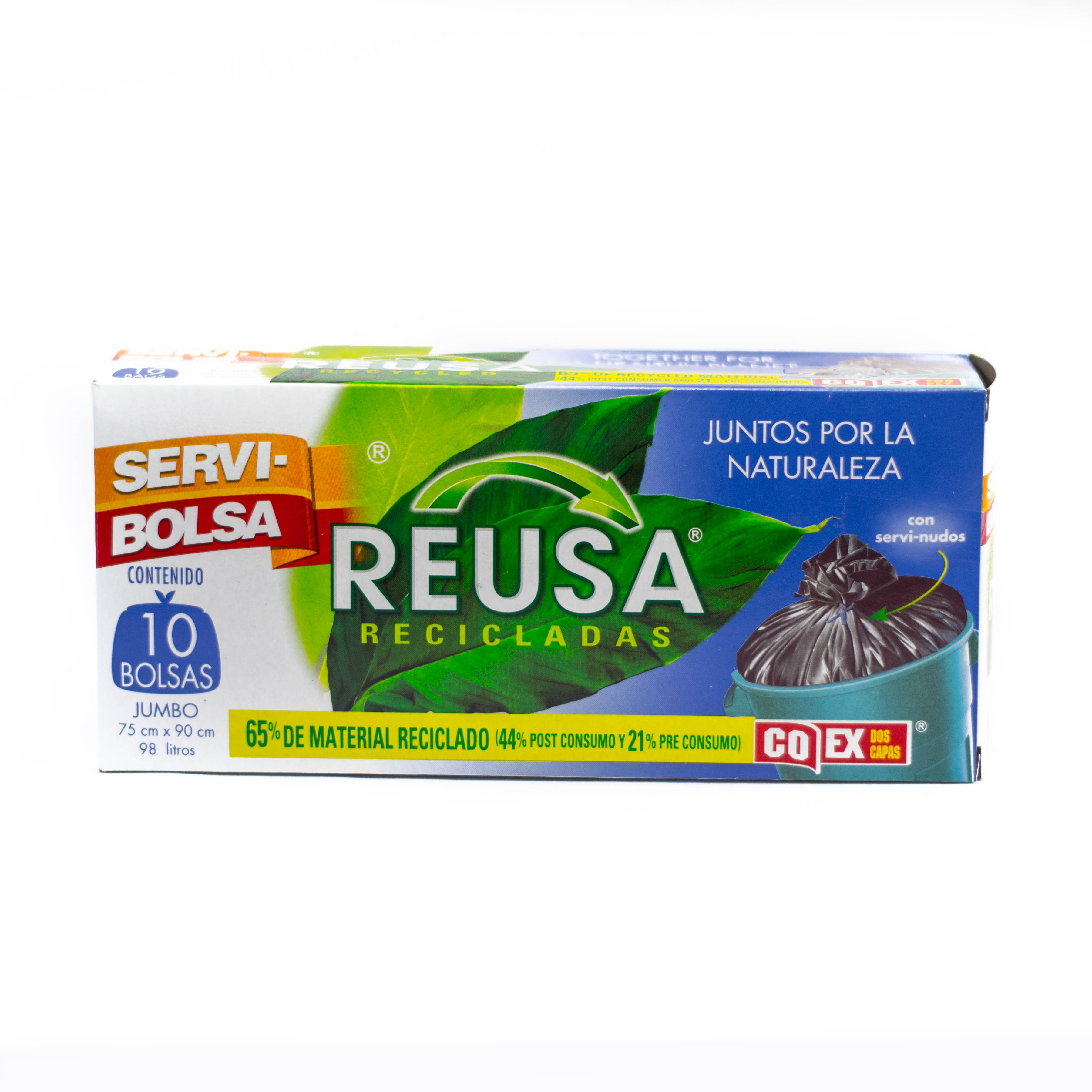 Servi Bolsas Jumbo Con Nudos 10 Bolsas 75 Cm x 90 Cm Servi Bolsas Jumbo Con Nudos 10 Bolsas 75 Cm x 90 Cm