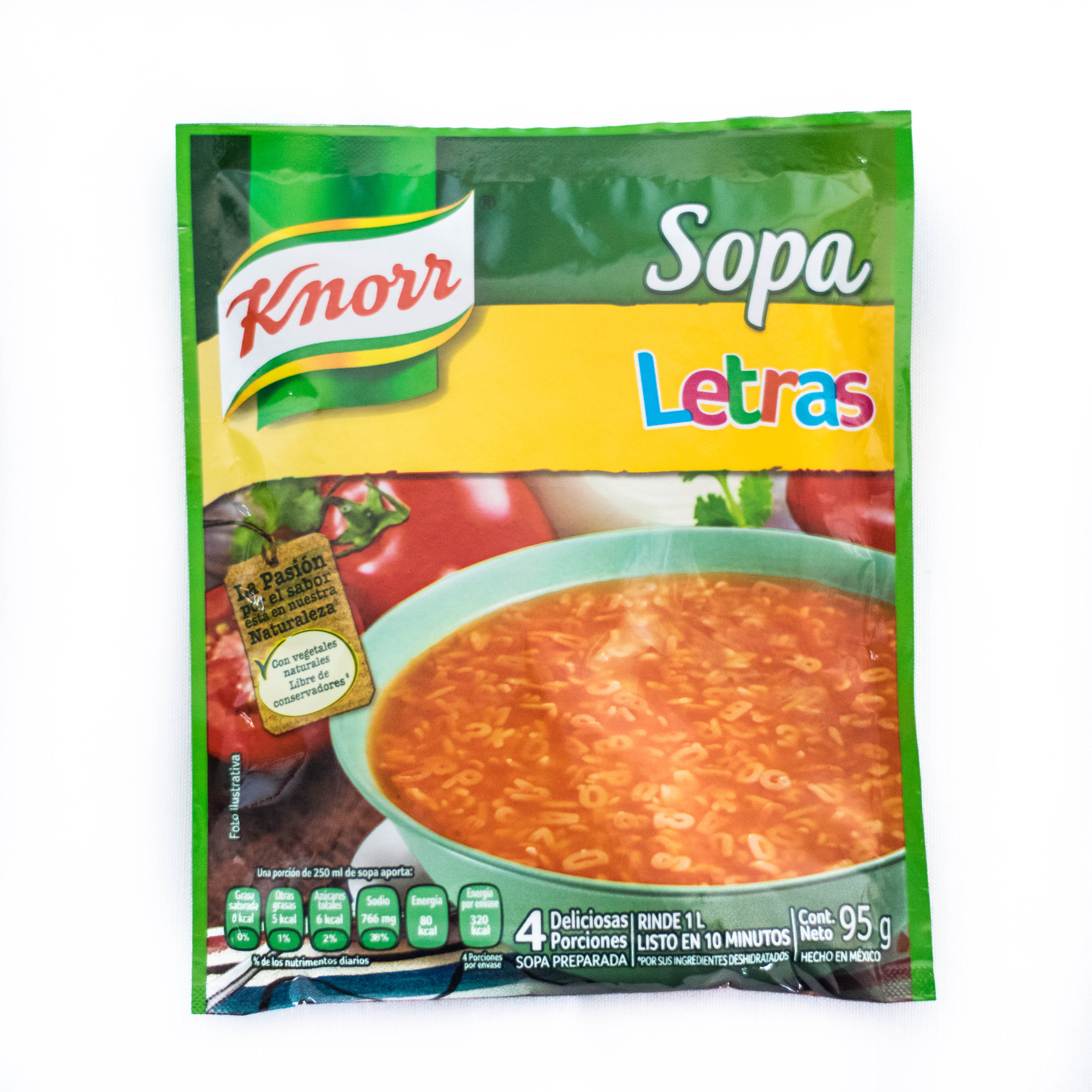 Sopa Knorr Letras 95 gr. Sopa Knorr Letras 95 gr.