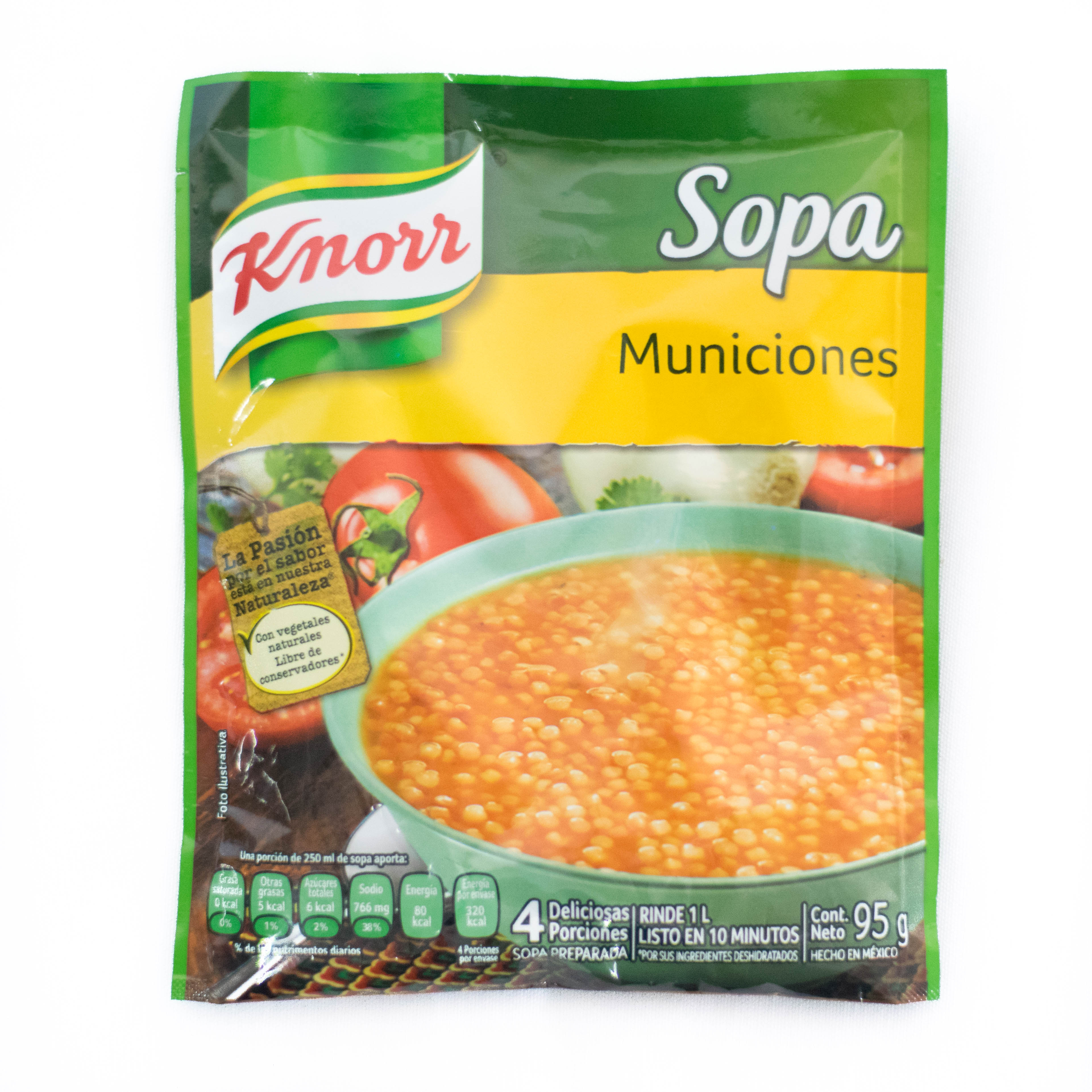 Sopa Knorr Tira Municion 95 gr. Sopa Knorr Tira Municion 95 gr.