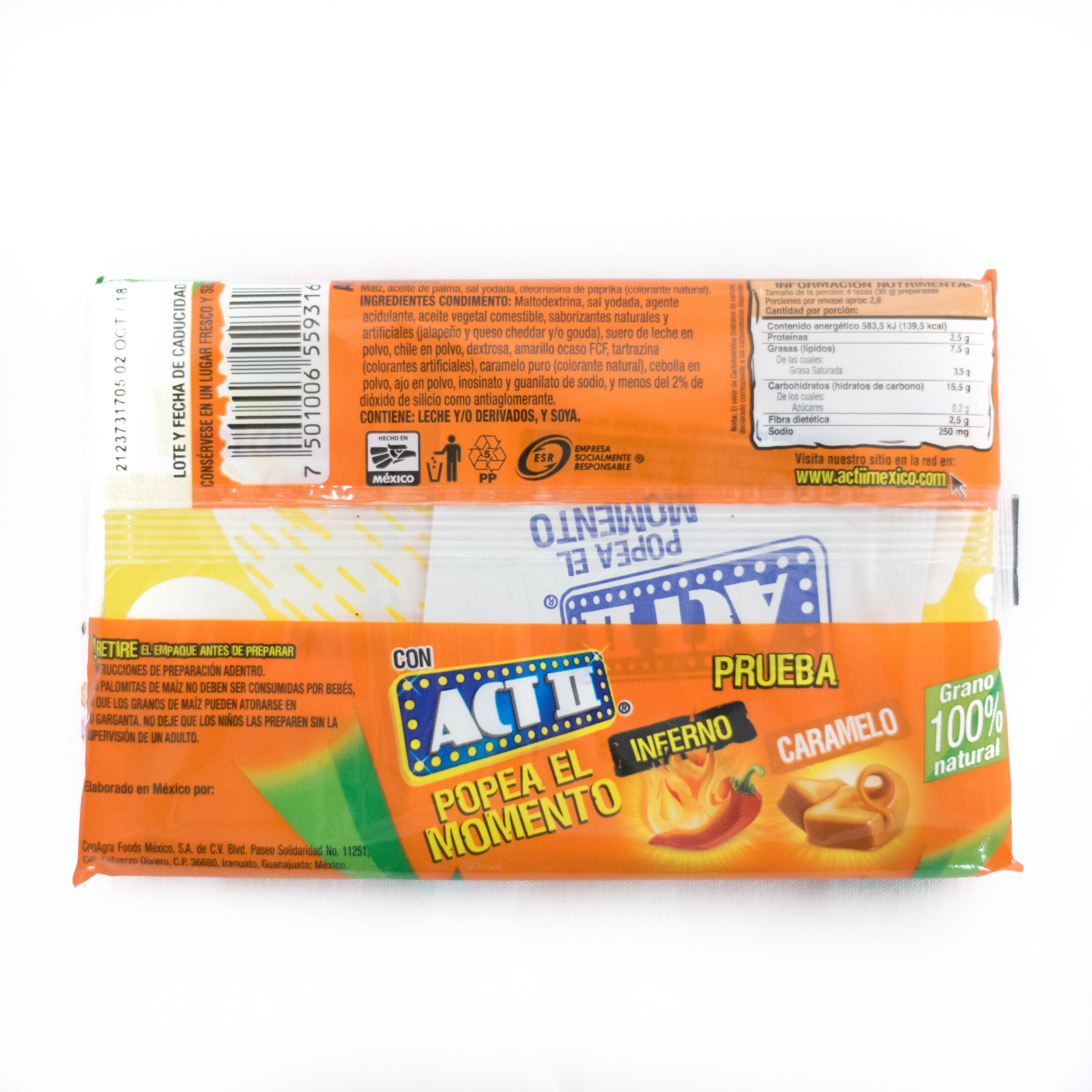 Palomitas Act ll Queso Jalapeño 95 gr. Image2 Palomitas Act ll Queso Jalapeño 95 gr. Image2