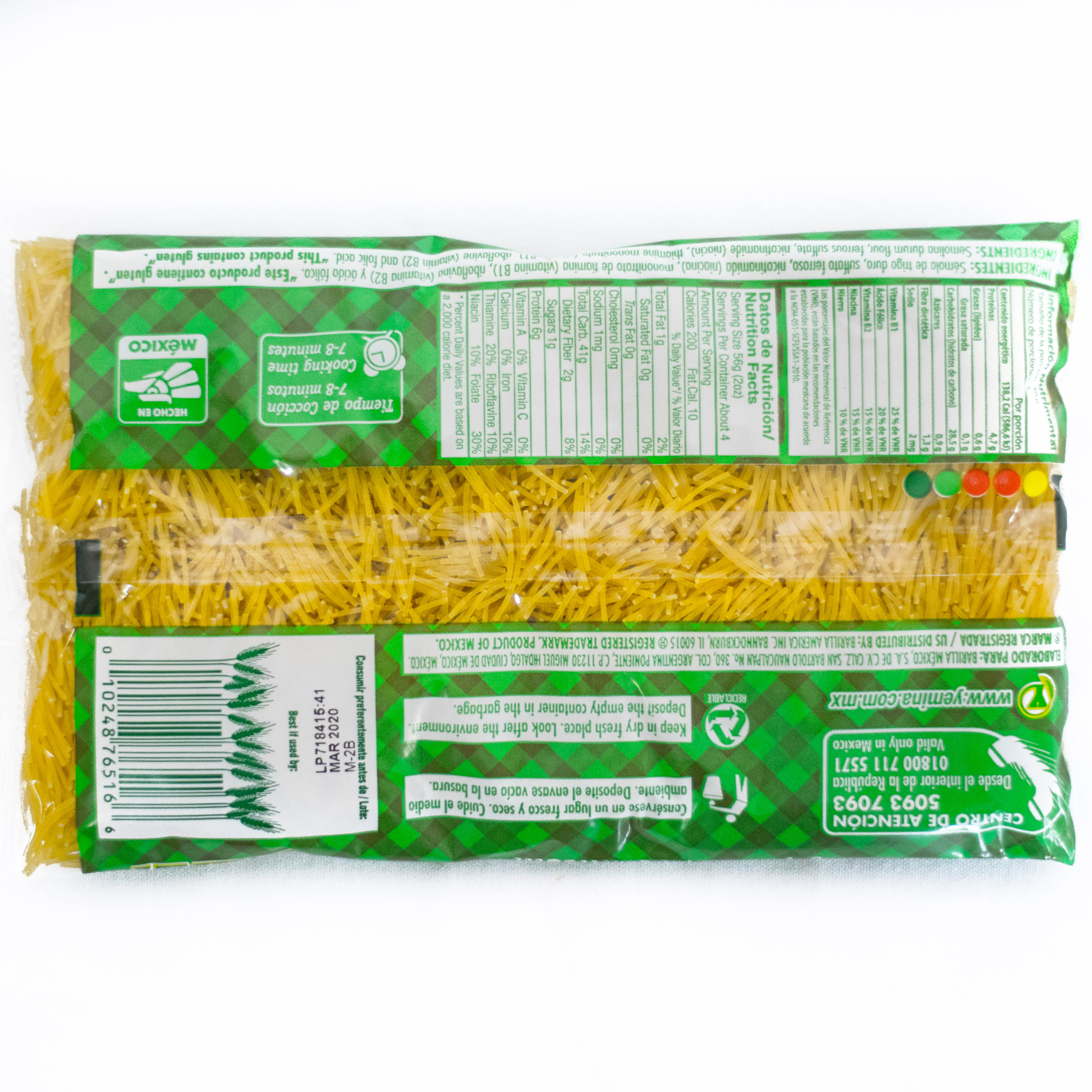 Pasta Yemina Fideo 200 gr. Image2 Pasta Yemina Fideo 200 gr. Image2