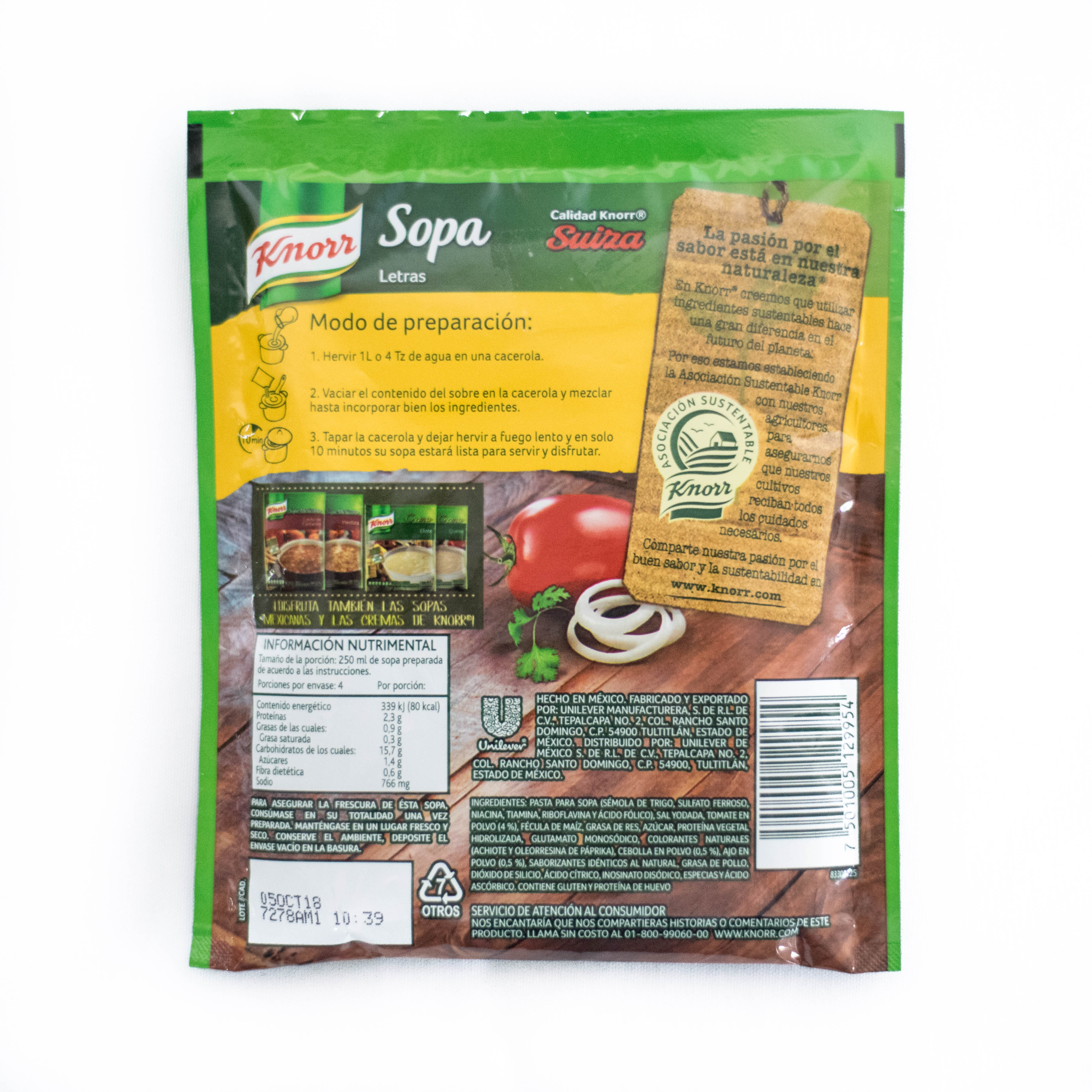 Sopa Knorr Letras 95 gr. Image2 Sopa Knorr Letras 95 gr. Image2