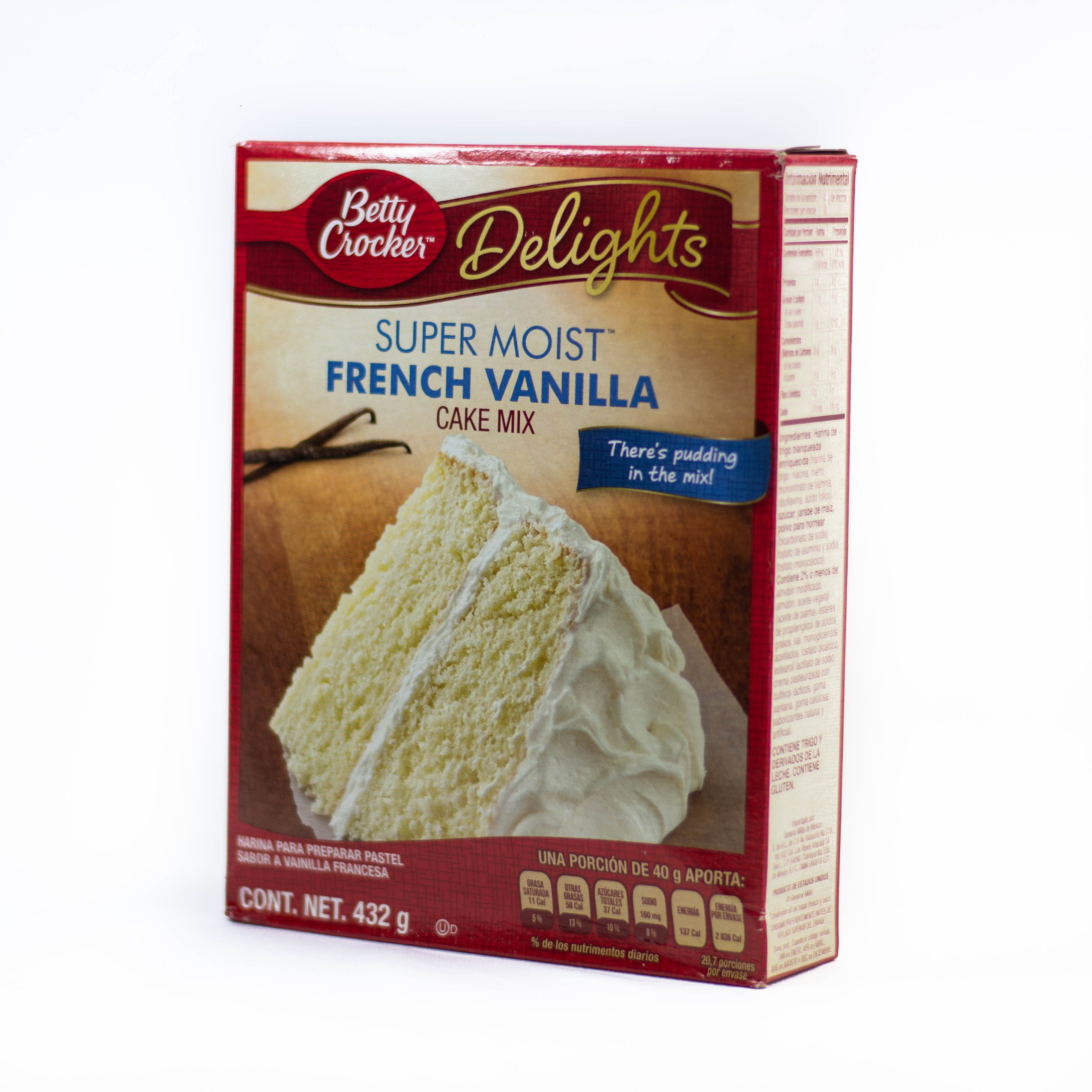 Harina para Pastel Betty Crocker Vainilla 432 gr. Image2 Harina para Pastel Betty Crocker Vainilla 432 gr. Image2