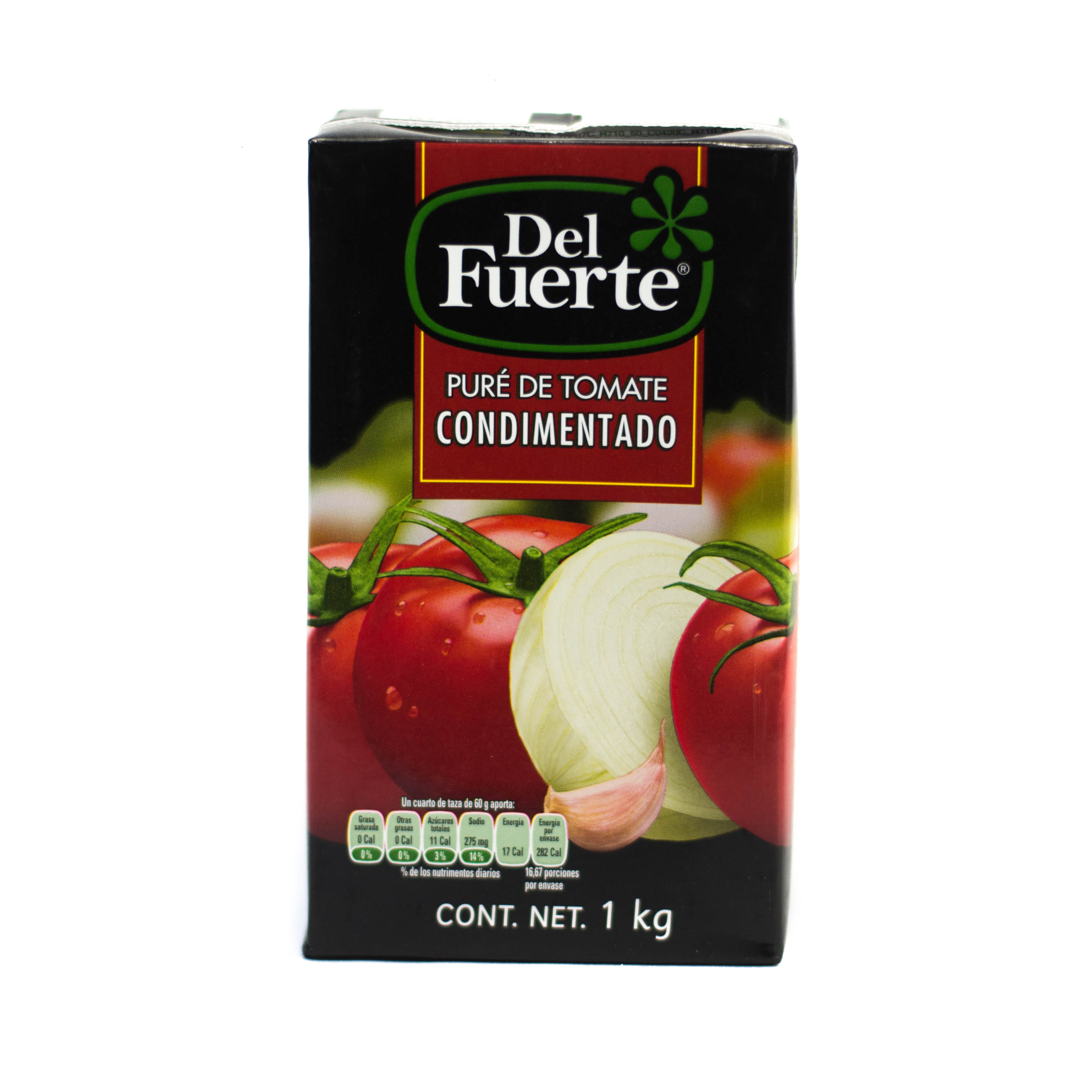 Pure de tomate Condimentado del Fuerte 1 kg. Pure de tomate Condimentado del Fuerte 1 kg.