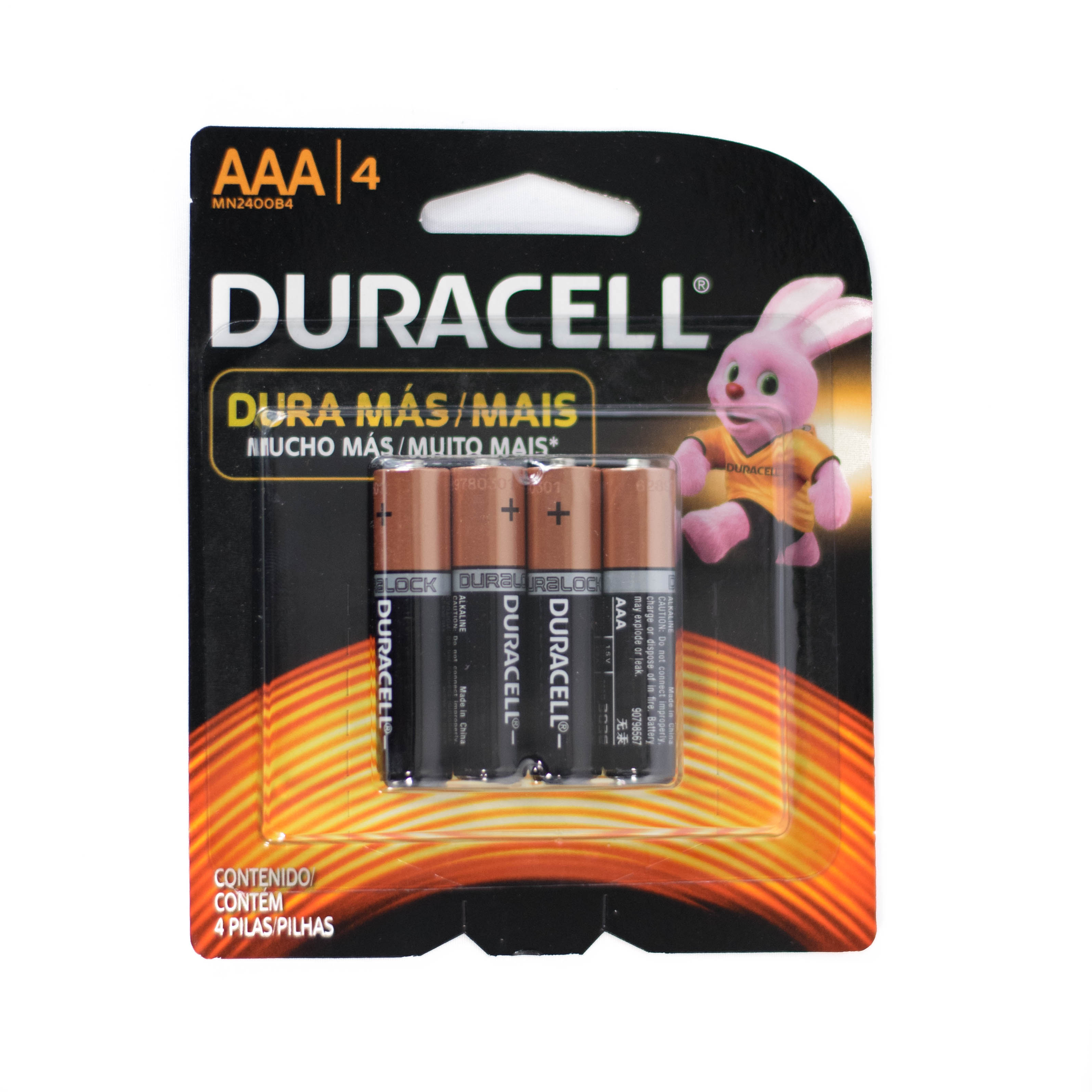 Pilas Duracell AAA 4 pz. Pilas Duracell AAA 4 pz.