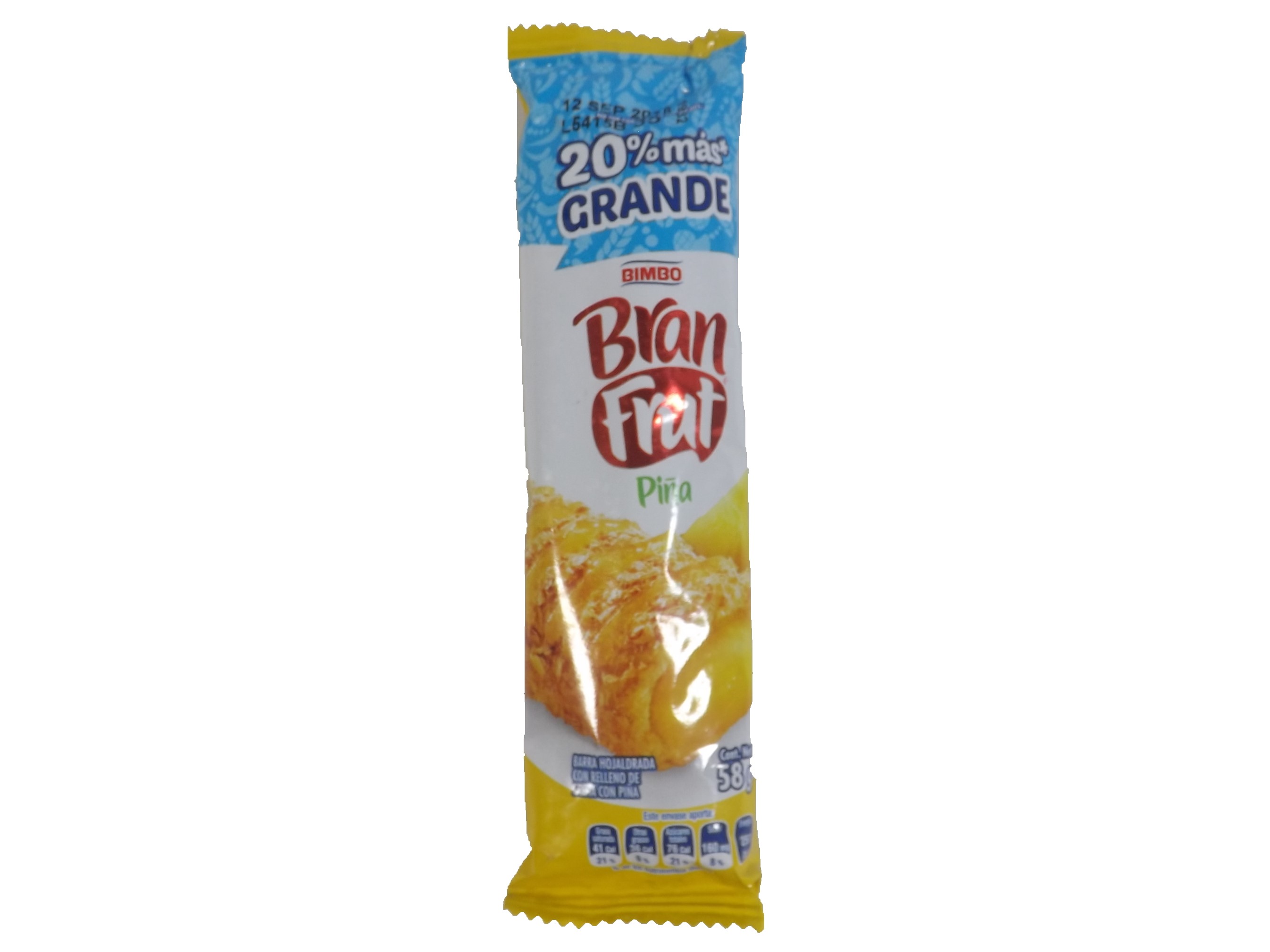 Barrita Bran Frut Piña 58 Gr. Barrita Bran Frut Piña 58 Gr.