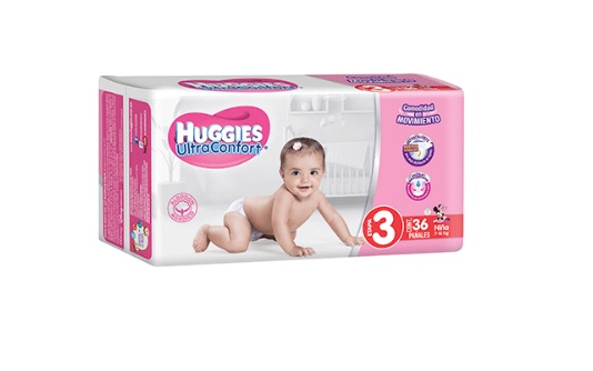 Pañales Huggies Ultra Confort Etapa 3 36 Pañales Niña 7-10 Kg. Pañales Huggies Ultra Confort Etapa 3 36 Pañales Niña 7-10 Kg.