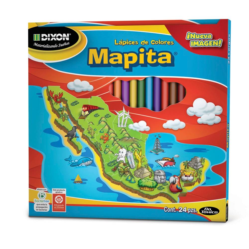Colores Mapita Largos 24pzs Colores Mapita Largos 24pzs