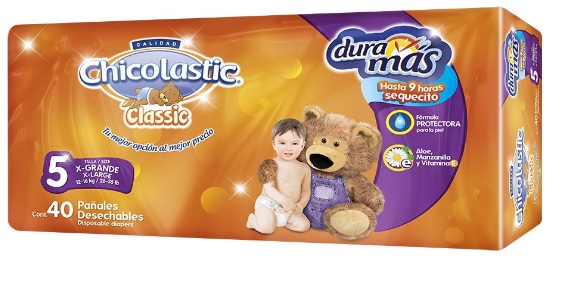 Pañales Chicolastic Classic 5 Peso 12-16 kg 40 pz Pañales Chicolastic Classic 5 Peso 12-16 kg 40 pz