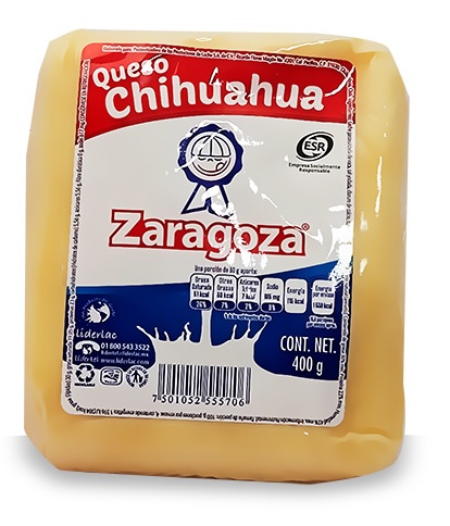 Queso Chihuahua 400 gr. Queso Chihuahua 400 gr.
