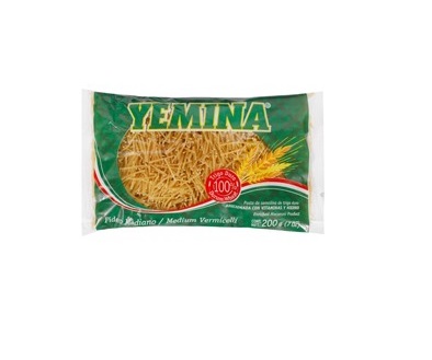 Pasta Yemina Fideo Mediano 200gr. Pasta Yemina Fideo Mediano 200gr.