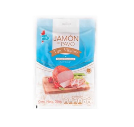 Jamon de Pavo tipo Virginia Parson 250g Jamon de Pavo tipo Virginia Parson 250g