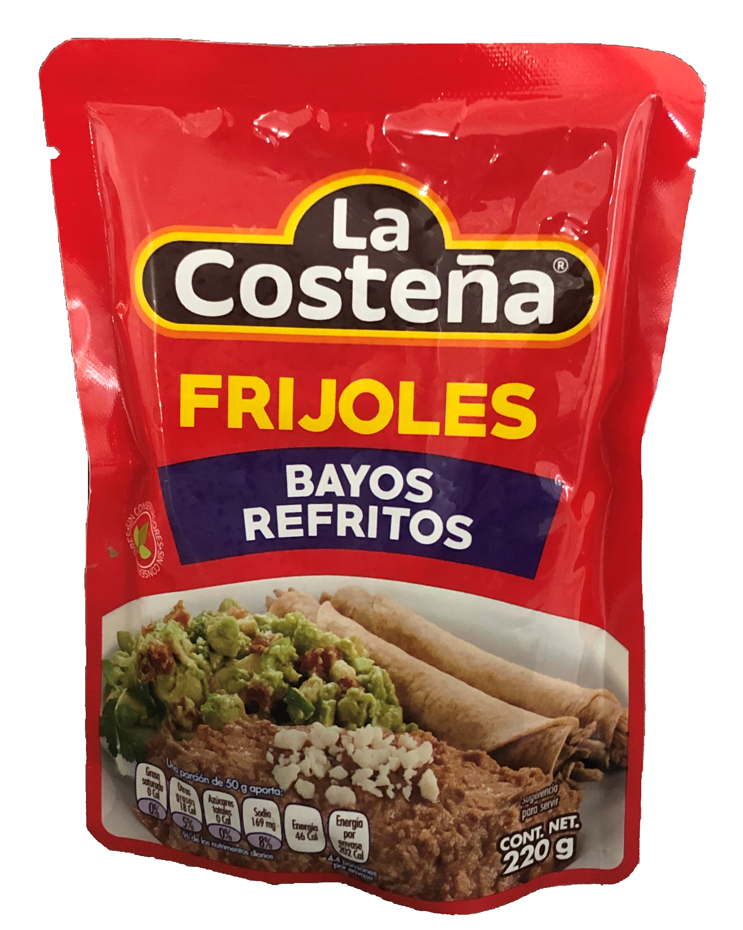 Frijoles Bayos Refritos La Costeña Bolsa 220 g. Frijoles Bayos Refritos La Costeña Bolsa 220 g.