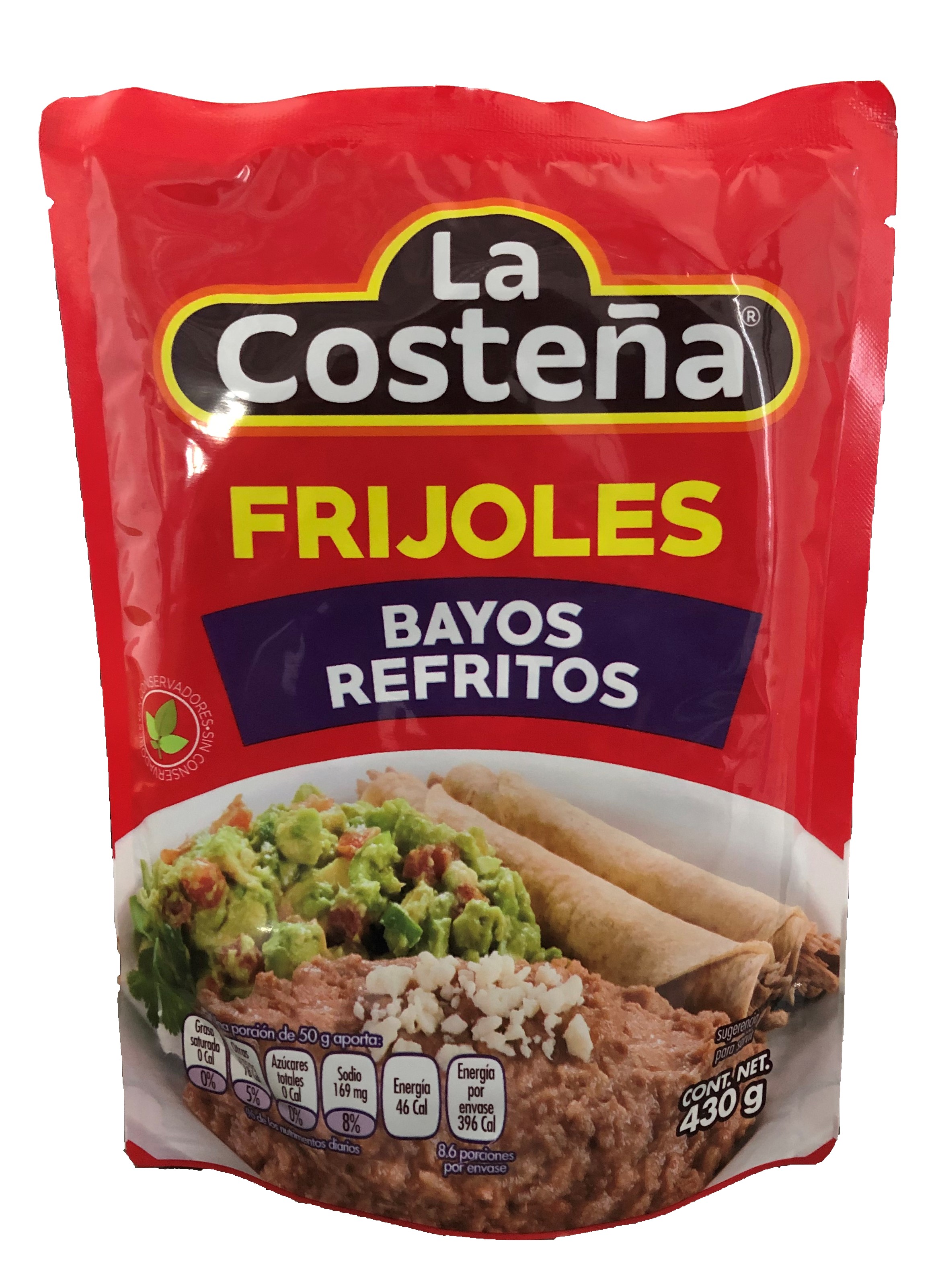 Frijoles Bayos Refritos La Costeña bolsa 430 g. Frijoles Bayos Refritos La Costeña bolsa 430 g.