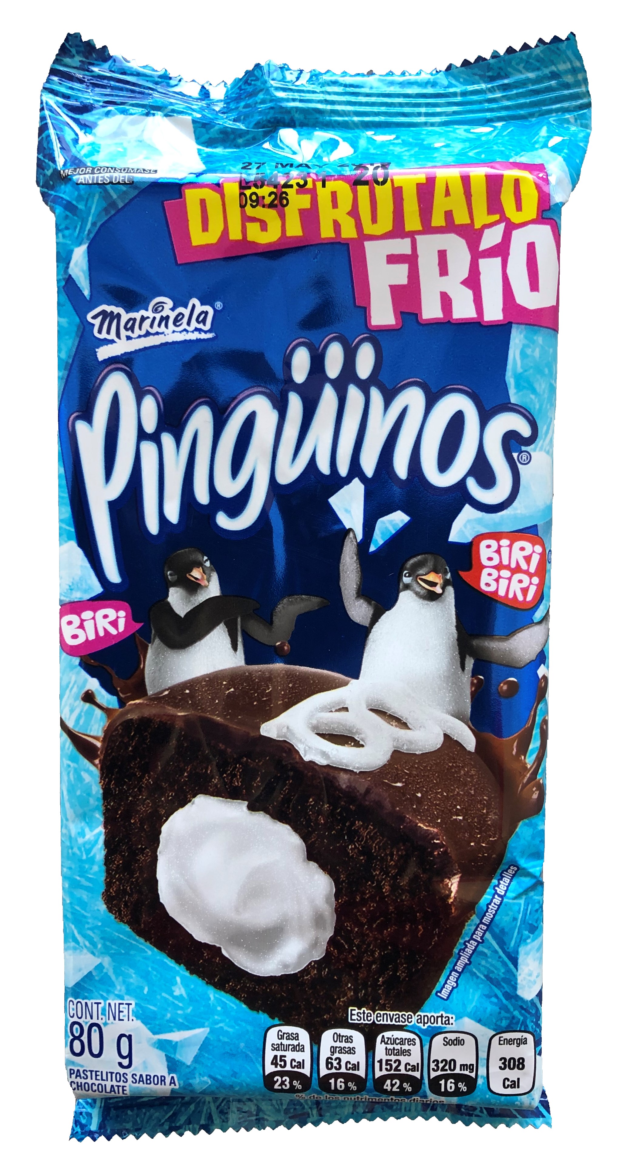 Pinguinos Marinela 2 piezas (80 g.) Pinguinos Marinela 2 piezas (80 g.)
