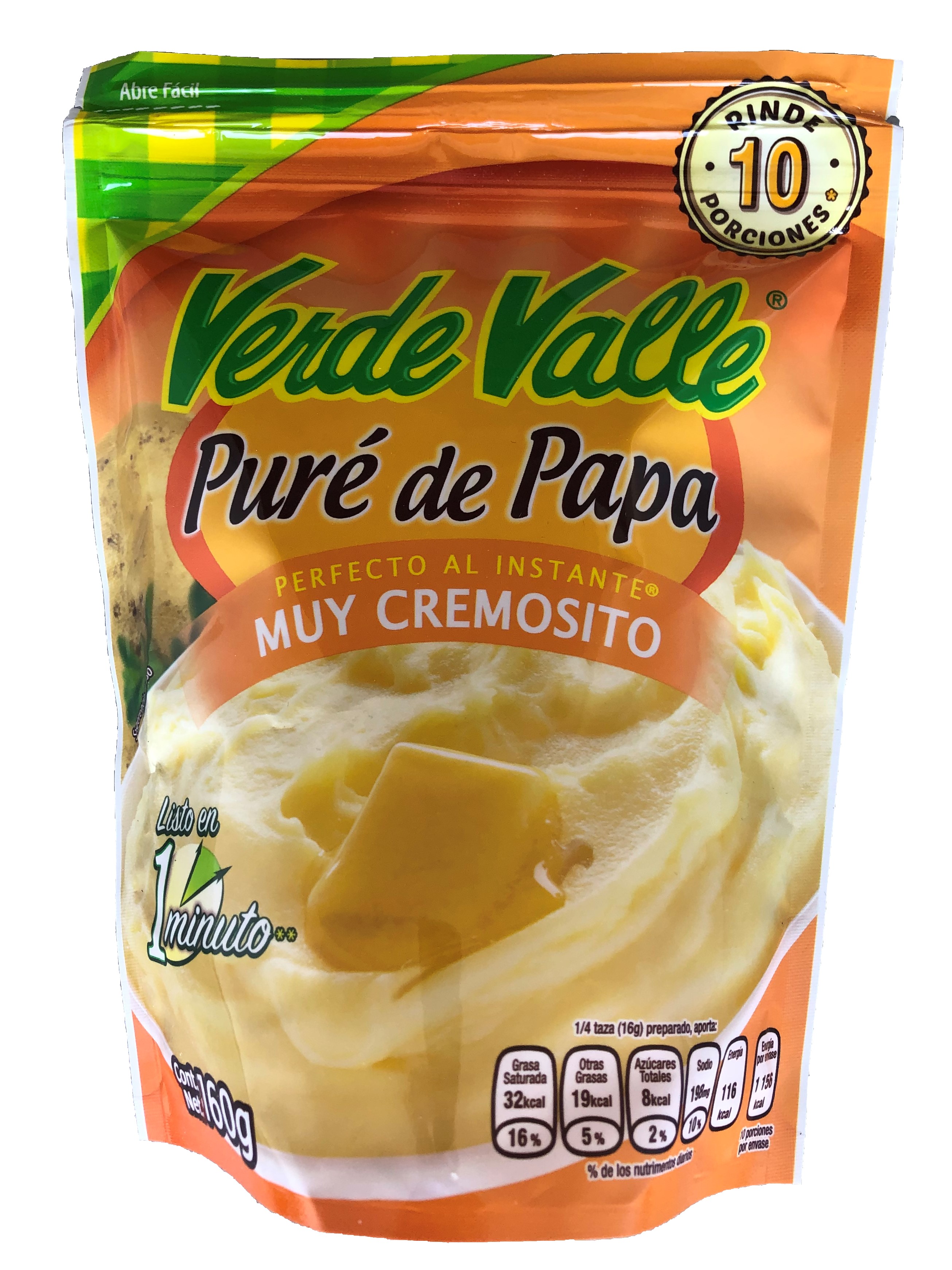 Pure De Papa Verde Valle 160g Pure De Papa Verde Valle 160g