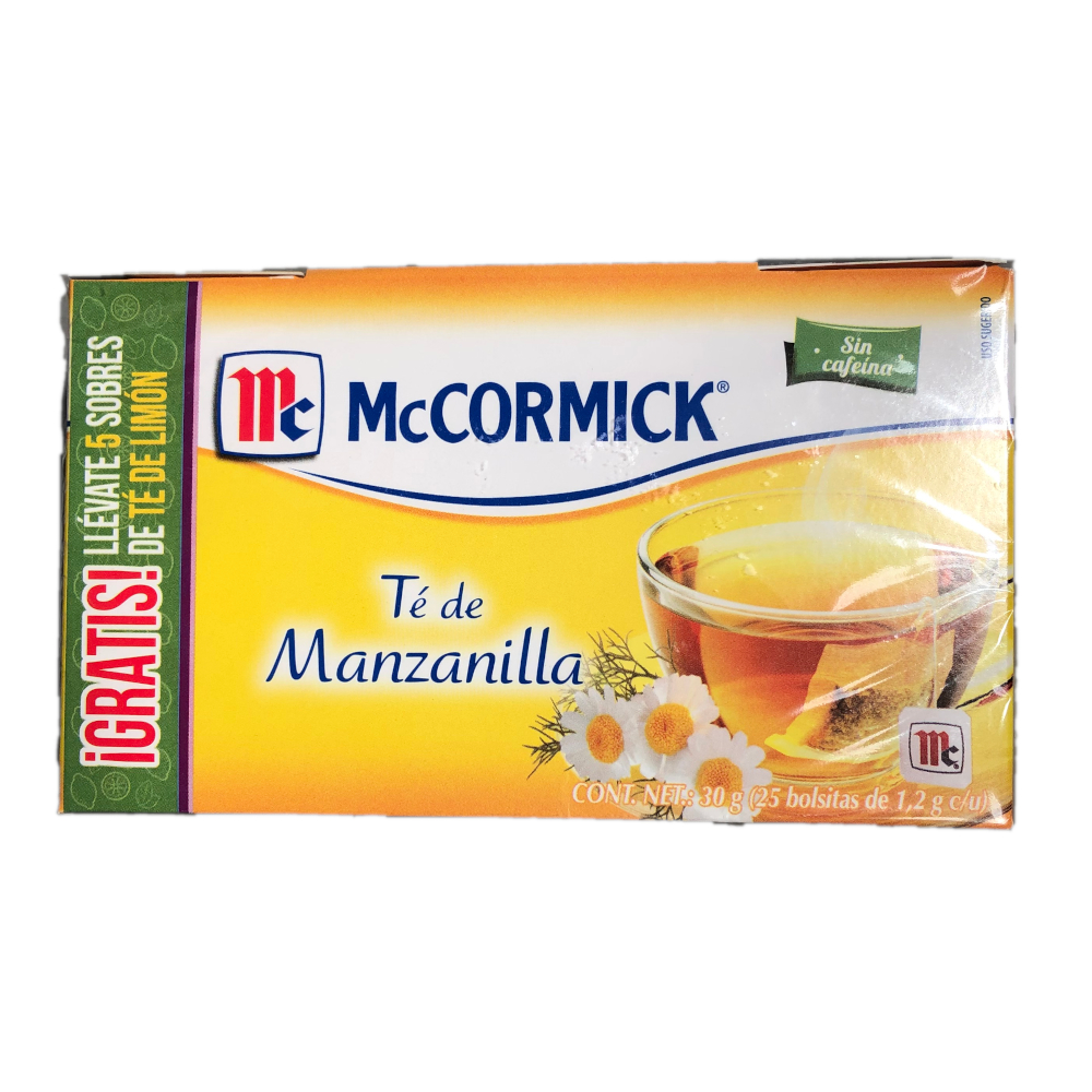 Te Manzanilla McCormick 25 bolsitas Image1 Te Manzanilla McCormick 25 bolsitas Image1